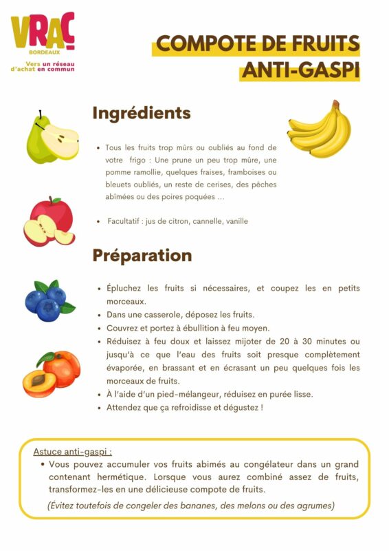 recette cuisine compote de fruits